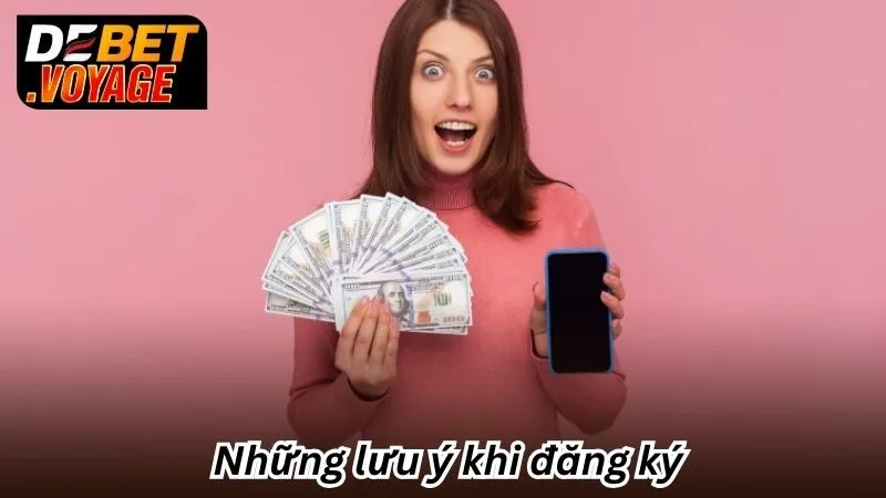 Những lưu ý khi đăng ký